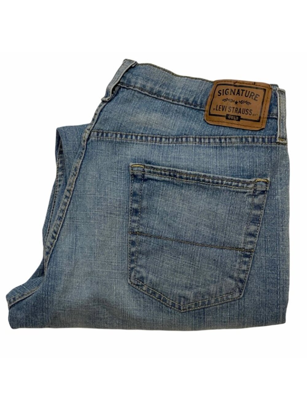 Levi Signature Gold Jeans Men’s 36x30 Relaxed Fit Stretch Stonewashed Denim Y2K - Picture 3 of 7